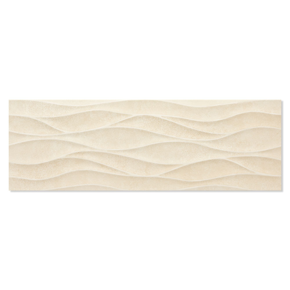 Vægflise Yaiza Brisa Beige Mat-Relief 25x75 cm